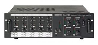 Ampli préamplificateurs , 4 x 120 W, 4 Ohms / 100V - 230 V - 19" AM-4120D RONDSON