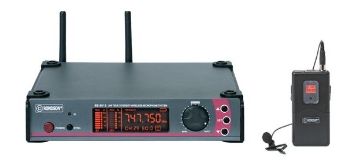 Ensemble UHF Diversity, demi-rack, boîtier émetteur & micro cravate BE-5018/PT-10 RONDSON