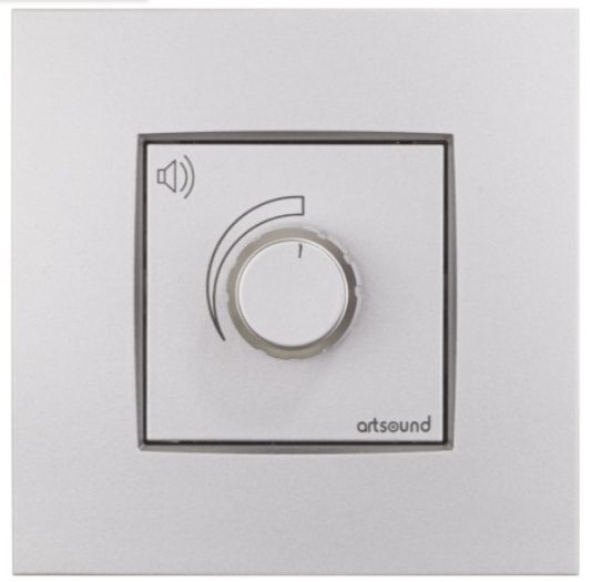 ArtSound N-VOL100V-121, Régulateur de volume "Niko" + recouvr., 100V, 40W Gris