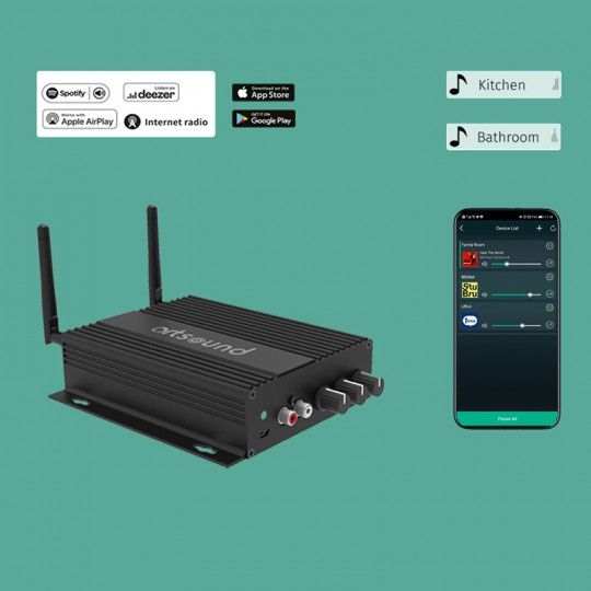 Amplificateur ArtSound SMART HYDE, Wi-Fi/BT (3/4)
